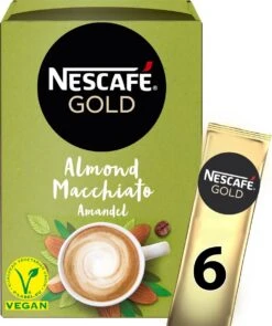 Nescafé Gold Almond Macchiato Oploskoffie - 6 Doosjes à 6 Zakjes 10 Nescafé Gold Almond Macchiato Oploskoffie - 6 Doosjes à 6 Zakjes -Koffie Discountwinkel 1005x1200 1