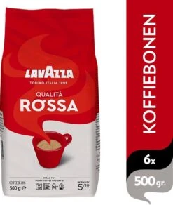 Lavazza Qualita Rossa Koffiebonen - 500 Gram X6 -Koffie Discountwinkel 1016x1200
