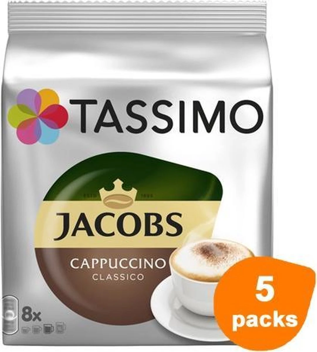 Tassimo - Jacobs Cappuccino Classico - 5x 8 T-Discs 1 Tassimo - Jacobs Cappuccino Classico - 5x 8 T-Discs
