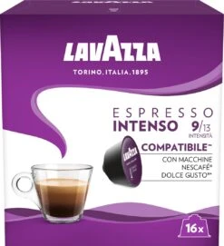 Lavazza Espresso Intenso Capsules - Geschikt Voor Dolce Gusto Apparaat - 16 Stuks X3 -Koffie Discountwinkel 1095x1200