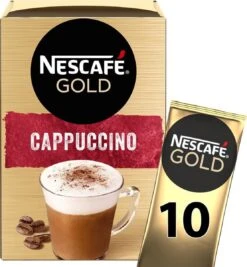 Nescafé Gold Cappuccino Oploskoffie - Ongezoet - 6 Doosjes à 10 Zakjes -Koffie Discountwinkel 1110x1200