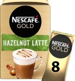 Nescafé Gold Hazelnoot Latte Oploskoffie - 6 Doosjes à 8 Zakjes -Koffie Discountwinkel 1111x1200 3
