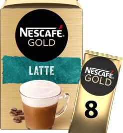 Nescafé Gold Latte Macchiato Oploskoffie - 6 Doosjes à 8 Zakjes -Koffie Discountwinkel 1111x1200 4