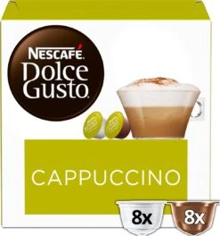 Nescafé Dolce Gusto Cappuccino Capsules - 48 Koffiecups -Koffie Discountwinkel 1122x1200