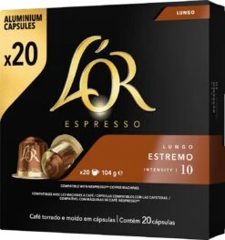 L'OR Lungo Estremo (10) - 10 X 20 Koffiecups -Koffie Discountwinkel 1128x1200 3