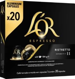 L'OR Espresso Ristretto Koffiecups - Intensiteit 11/12 - 10 X 20 Capsules 22 L'OR Espresso Ristretto Koffiecups - Intensiteit 11/12 - 10 X 20 Capsules -Koffie Discountwinkel 1129x1200 1