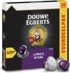 Douwe Egberts Lungo Intens Koffiecups - Intensiteit 8/12 - 10 X 20 Capsules -Koffie Discountwinkel 1170x1200
