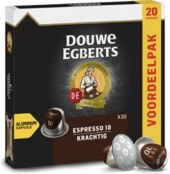 Douwe Egberts Espresso Krachtig Koffiecups - Intensiteit 10/12 - 10 X 20 Capsules -Koffie Discountwinkel 1171x1200