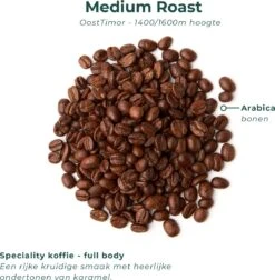 Soolong Sense Oost Timor Nr1000 Koffiebonen Smooth Lacau - Speciality Koffie Arabica Medium Roast Met Rijke Kruidige Smaak Met Heerlijke Ondertonen Van Karamel - Zak 250gram -Koffie Discountwinkel 1174x1200