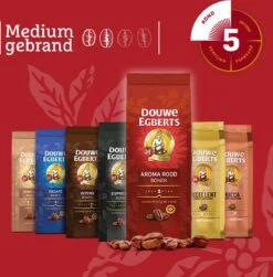 Douwe Egberts Aroma Rood Koffiebonen - 4 X 1000 Gram - Extra Grote Verpakking -Koffie Discountwinkel 1181x1200 1