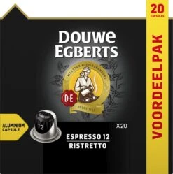 Douwe Egberts Espresso Ristretto (12) - 10 X 20 Koffiecups -Koffie Discountwinkel 1189x1200 1