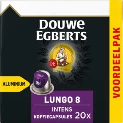 Douwe Egberts Lungo Intens Koffiecups - Intensiteit 8/12 - 10 X 20 Capsules -Koffie Discountwinkel 1198x1200