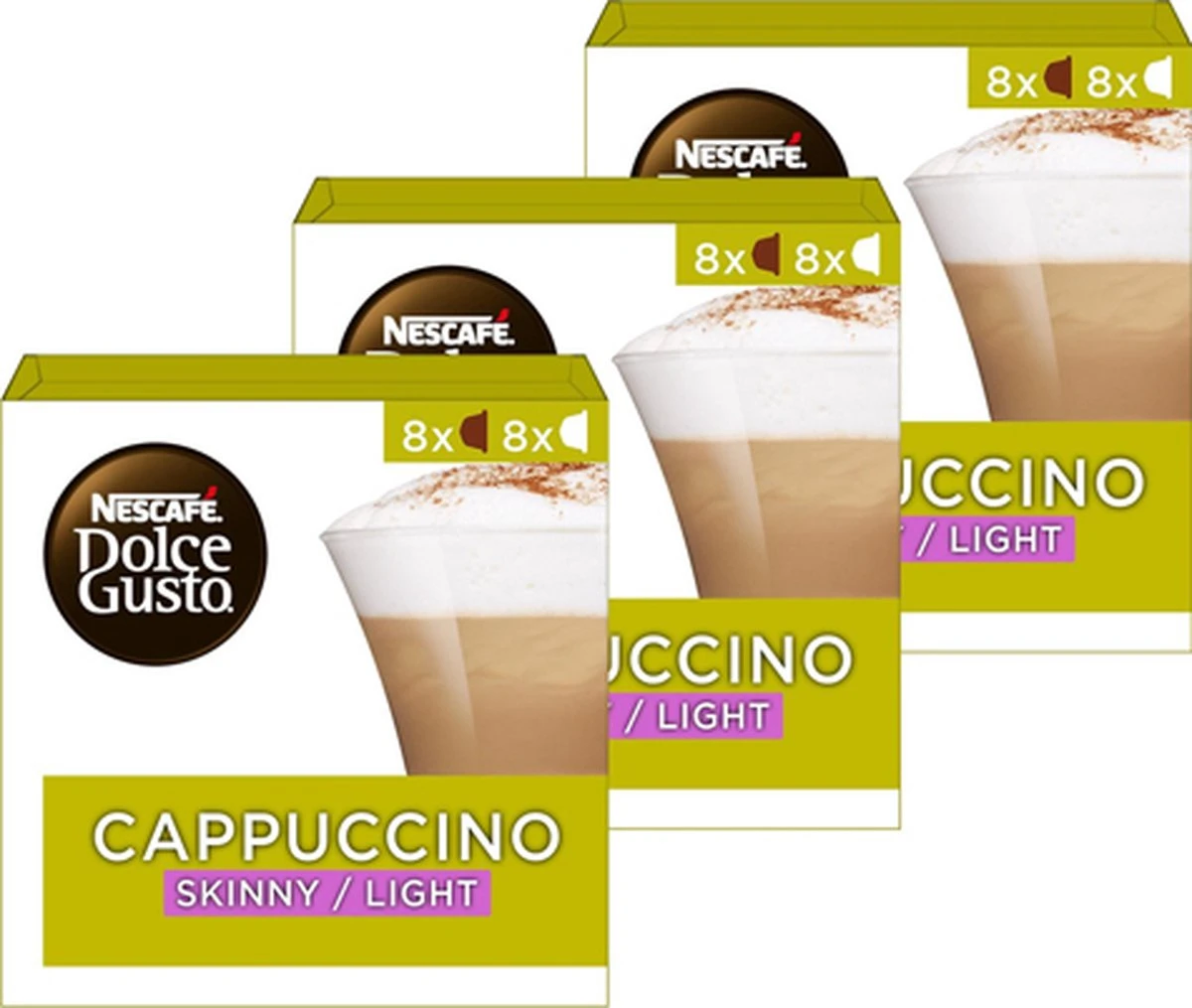 Nescafé Dolce Gusto Cappuccino Light Capsules - 48 Koffiecups 1 Nescafé Dolce Gusto Cappuccino Light Capsules - 48 Koffiecups