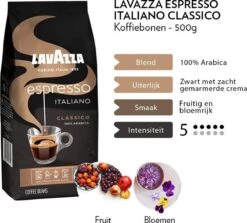 Lavazza Espresso Italiano Classico Koffiebonen - 500 Gram X6 9 Lavazza Espresso Italiano Classico Koffiebonen - 500 Gram X6 -Koffie Discountwinkel 1200x1082