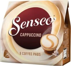 Senseo Cappuccino Koffiepads - 2/9 Intensiteit - 10 X 8 Pads -Koffie Discountwinkel 1200x1116