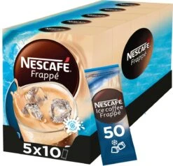 Nescafé Frappé Oploskoffie - 5 Doosjes à 10 Zakjes -Koffie Discountwinkel 1200x1156