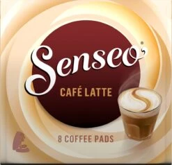 Senseo Café Latte Koffiepads - 2/9 Intensiteit - 4 X 8 Pads -Koffie Discountwinkel 1200x1157 2