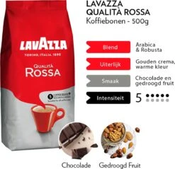 Lavazza Qualita Rossa Koffiebonen - 500g -Koffie Discountwinkel 1200x1162 1