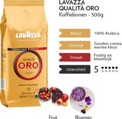 Lavazza Qualità Oro Koffiebonen 6 X 500g -Koffie Discountwinkel 1200x1170 1