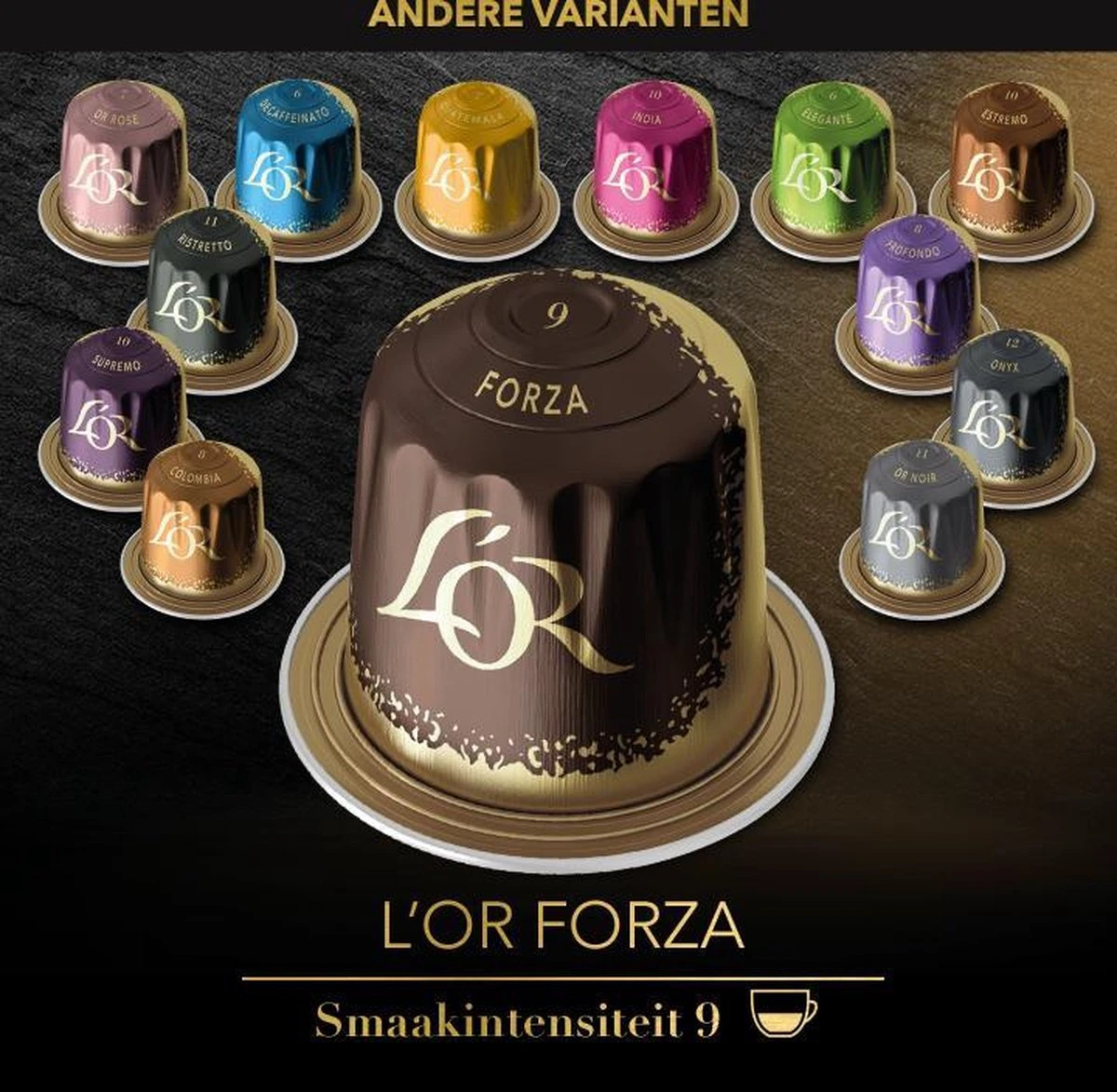 L'OR Espresso Forza Koffiecups - Intensiteit 9/12 - 10 X 10 Capsules 10 L'OR Espresso Forza Koffiecups - Intensiteit 9/12 - 10 X 10 Capsules - Afbeelding 10