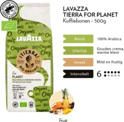 Lavazza Tierra For Planet Biologische Koffiebonen - 500 Gram X4 -Koffie Discountwinkel 1200x1179 2