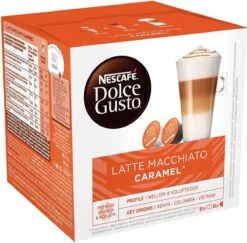 Nescafé Dolce Gusto Caramel Macchiato Capsules - 48 Koffiecups -Koffie Discountwinkel 1200x1181 1