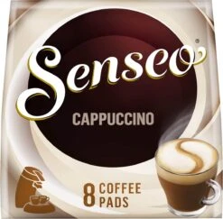 Senseo Cappuccino Koffiepads - 2/9 Intensiteit - 10 X 8 Pads -Koffie Discountwinkel 1200x1181 3