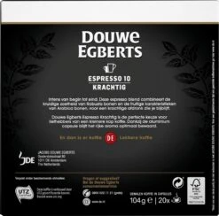 Douwe Egberts Espresso Krachtig Koffiecups - Intensiteit 10/12 - 10 X 20 Capsules -Koffie Discountwinkel 1200x1184 4