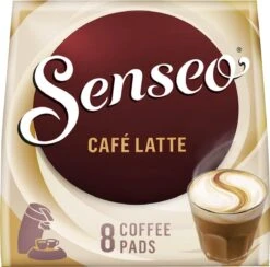 Senseo Café Latte Koffiepads - 2/9 Intensiteit - 4 X 8 Pads -Koffie Discountwinkel 1200x1184 5