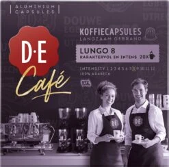 Douwe Egberts D.E Café Lungo Koffiecups - Intesiteit 8/12 - 10 X 20 Capsules -Koffie Discountwinkel 1200x1185