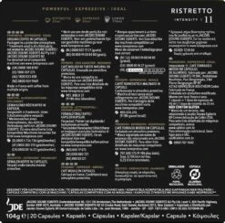 L'OR Espresso Ristretto Koffiecups - Intensiteit 11/12 - 10 X 20 Capsules 16 L'OR Espresso Ristretto Koffiecups - Intensiteit 11/12 - 10 X 20 Capsules -Koffie Discountwinkel 1200x1186 2