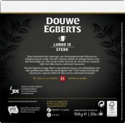 Douwe Egberts Lungo Sterk (10) - 10 X 20 Koffiecups -Koffie Discountwinkel 1200x1186 4