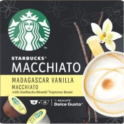 Starbucks By Dolce Gusto Capsules Madagascar Vanilla Macchiato- 3 Doosjes à 12 Koffiecups -Koffie Discountwinkel 1200x1195