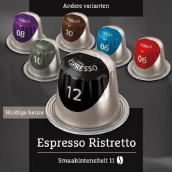 Douwe Egberts Espresso Ristretto (12) - 10 X 20 Koffiecups -Koffie Discountwinkel 1200x1200 124