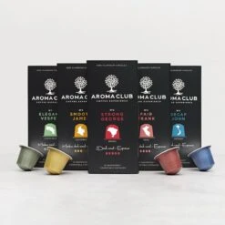 Aroma Club - Nespresso Compatible Capsules (120 St.) - No. 3 Strong George - Intensiteit 5/5 - Espresso - 100% Aluminium Koffiecups -Koffie Discountwinkel 1200x1200 18