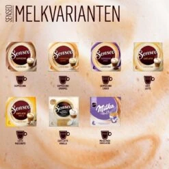 Senseo Café Latte Koffiepads - 2/9 Intensiteit - 4 X 8 Pads -Koffie Discountwinkel 1200x1200 276