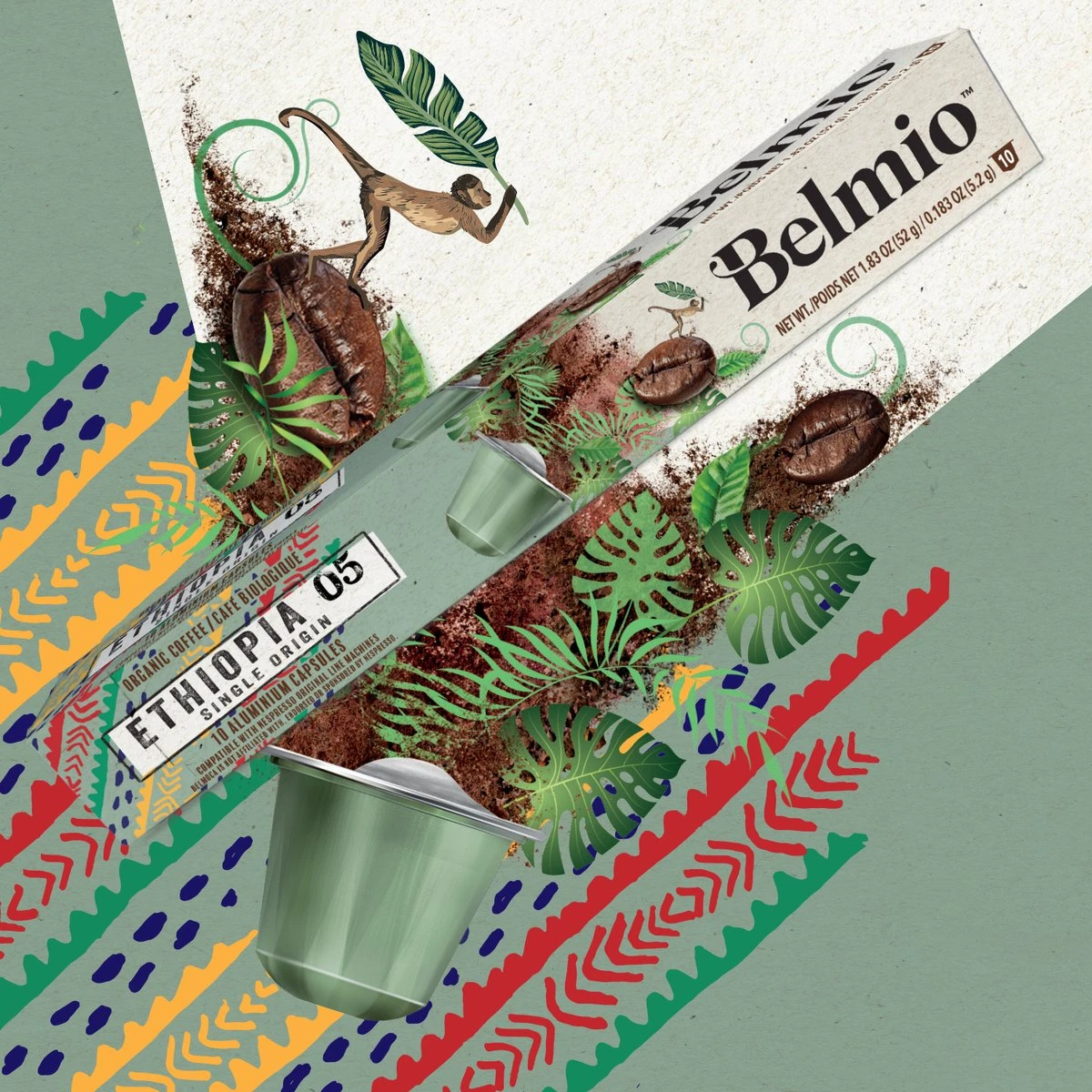 Belmio Koffiecups - ETHIOPIA Capsules - 120 Stuks 4 Belmio Koffiecups - ETHIOPIA Capsules - 120 Stuks - Afbeelding 4
