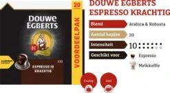 Douwe Egberts Espresso Krachtig Koffiecups - Intensiteit 10/12 - 10 X 20 Capsules -Koffie Discountwinkel 1200x654