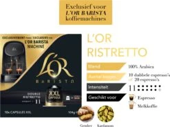L'OR BARISTA XXL Ristretto (11) - 5 X 10 Koffiecups -Koffie Discountwinkel 1200x896