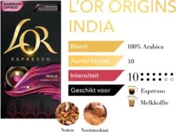 L'OR Espresso Origins India (10) - 10 X 10 Koffiecups 10 L'OR Espresso Origins India (10) - 10 X 10 Koffiecups -Koffie Discountwinkel 1200x902