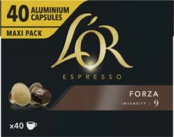 L'OR Espresso Forza Koffiecups - Intensiteit 9/12 - 4 X 40 Capsules 9 L'OR Espresso Forza Koffiecups - Intensiteit 9/12 - 4 X 40 Capsules -Koffie Discountwinkel 1200x942 1