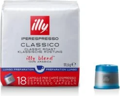 Illy - Iperespresso Koffie Home Classico Lungo 6 X 18 Capsules -Koffie Discountwinkel 1200x956 1