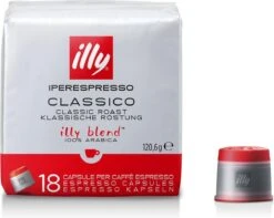 Illy - Iperespresso Koffie Home Classico 6 X 18 Capsules -Koffie Discountwinkel 1200x957 1