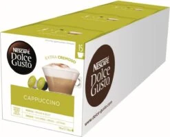 Nescafé Dolce Gusto Cappuccino Capsules - 90 Koffiecups -Koffie Discountwinkel 1200x972 1