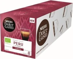 Nescafé Dolce Gusto Espresso Peru Capsules - 36 Koffiecups - GB-ORG-05 -Koffie Discountwinkel 1200x975 1