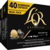L'OR Espresso Ristretto Koffiecups - Intensiteit 11/12 - 4 X 40 Capsules