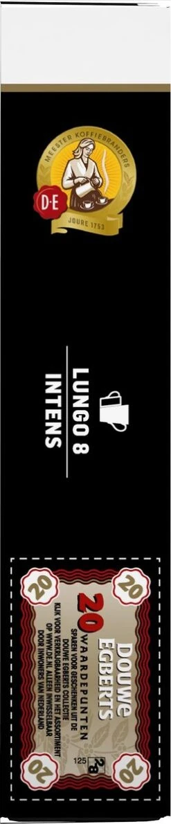 Douwe Egberts Lungo Intens Koffiecups - Intensiteit 8/12 - 10 X 20 Capsules -Koffie Discountwinkel 249x1200 1