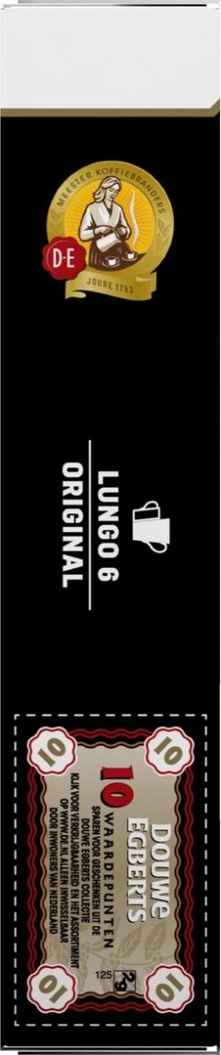 Douwe Egberts Lungo Original Koffiecups - Intensiteit 6/12 - 10 X 10 Capsules 15 Douwe Egberts Lungo Original Koffiecups - Intensiteit 6/12 - 10 X 10 Capsules -Koffie Discountwinkel 252x1200 2