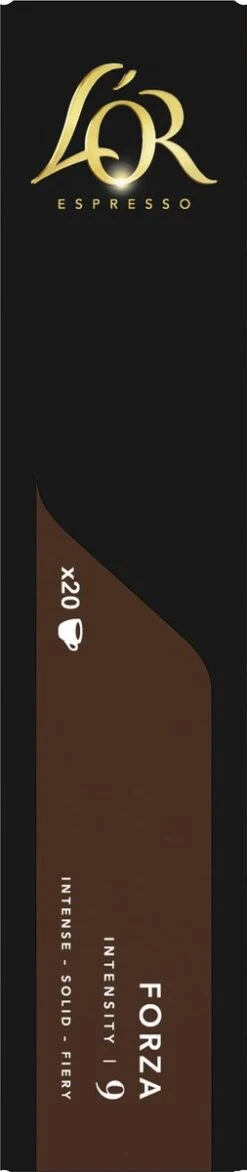 L'OR Espresso Forza Koffiecups - Intensiteit 9/12 - 10 X 20 Capsules -Koffie Discountwinkel 253x1200 2