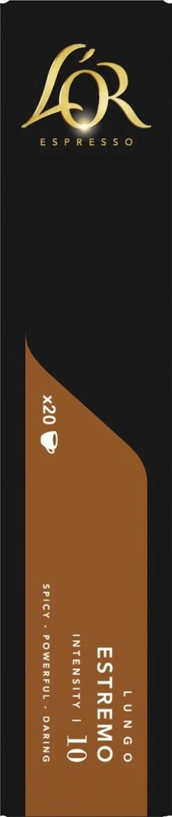 L'OR Lungo Estremo (10) - 10 X 20 Koffiecups -Koffie Discountwinkel 253x1200 5